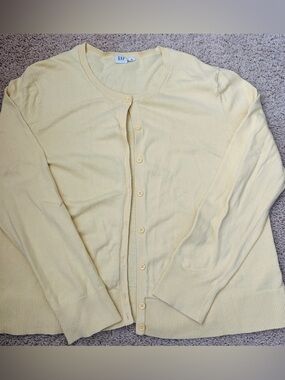 Gap Factory Yellow Cardigan XL